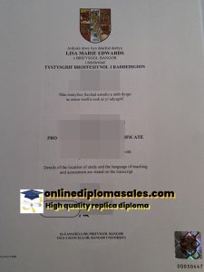 Where to buy Bangor University certificate?