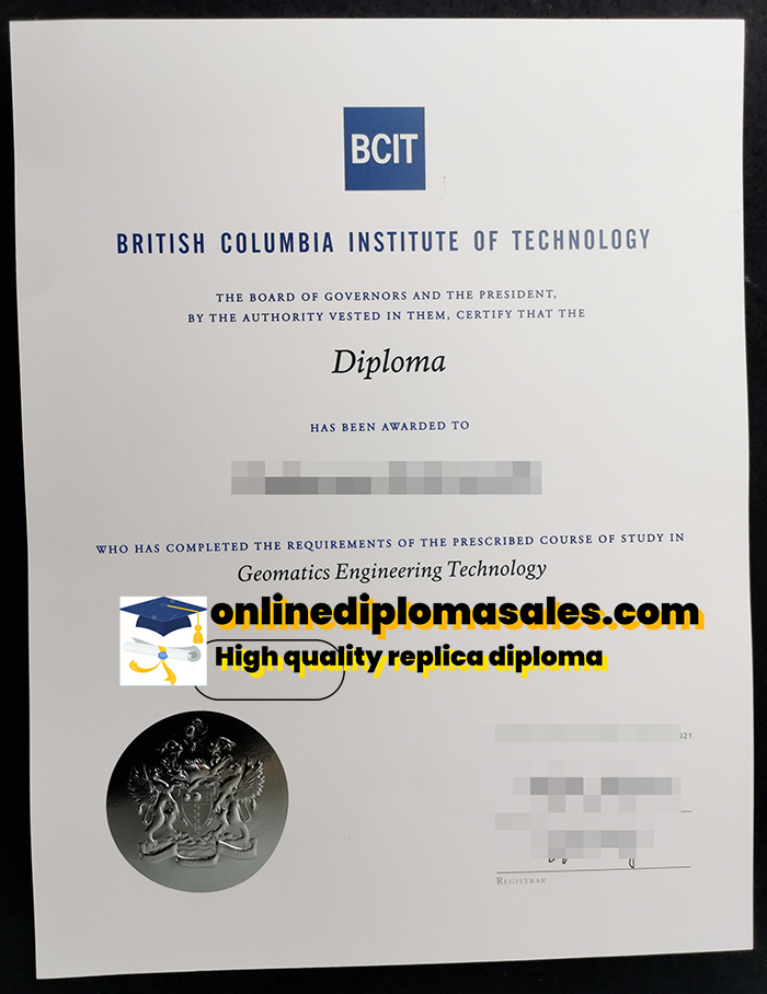 Where to buy British Columbia Institute of Technology degree certificate?