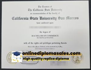 How much does it cost to buy a California State University San Marcos diploma?