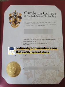 How to buy a Cambrian College degree certificate?