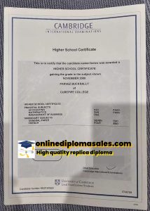 How to obtain the Cambridge International Examination Certificate?