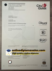 Where to buy City Guilds certificates?