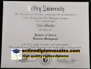 How to order a DeVry University degree certificate?