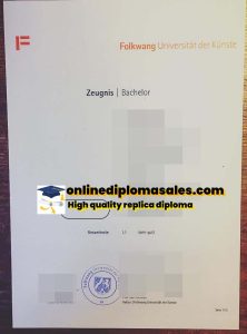 How long does it take to buy a Folkwang Universität der Künste diploma online?
