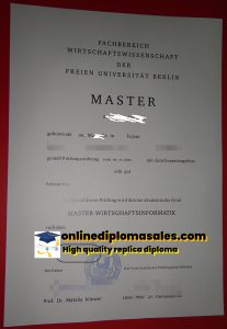 Order Free University of Berlin diploma online.