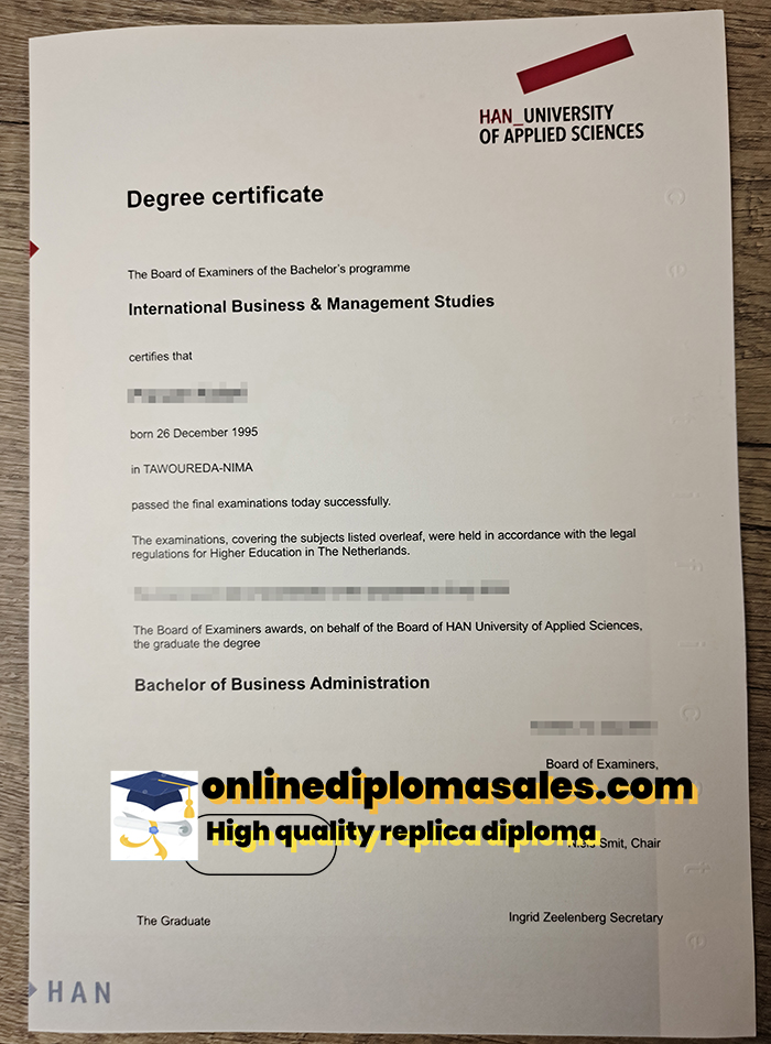 How to buy HAN University of Applied Sciences fake diploma and transcript?