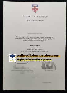 Buy King's College London degree online.