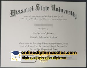 How to buy Missouri State University degree certificate online?