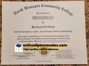 Where to buy North Hennepin Community College certificate?
