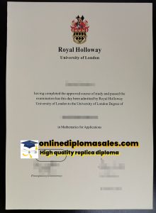 How much does it cost to purchase a fake Royal Holloway, University of London diploma?