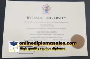 Where to order Ryerson University degree certificate?