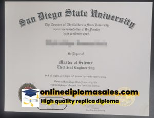 Buy San Diego State University diploma online.