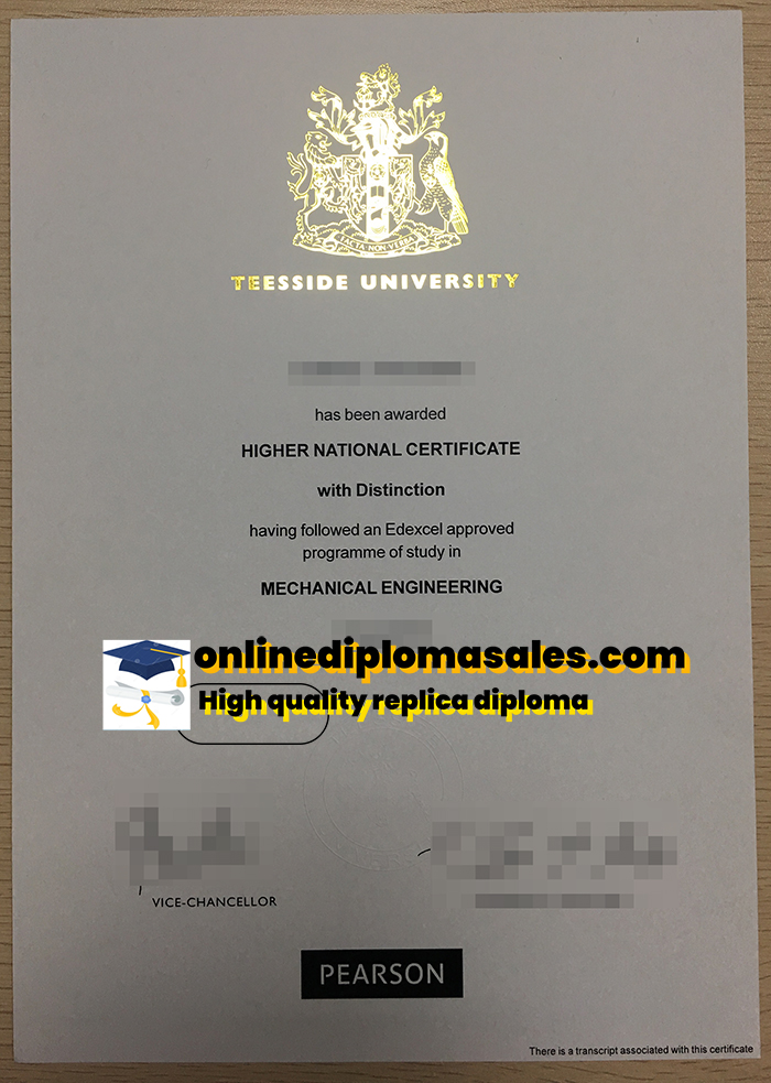 Sell Teesside University degree certificates online.