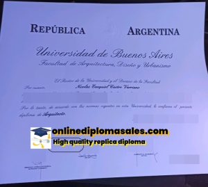 Buy Universidad de Buenos Aires fake diploma online.
