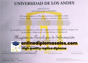Selling Universidad de los Andes certificates online?