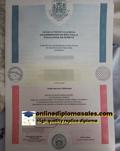 Where to buy Universidade de São Paulo fake diploma certificate?