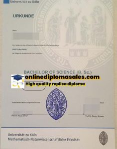 Sell ​​University of Cologne degree certificates online.