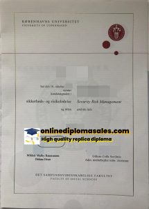 Order University of Copenhagen diploma certificate online.