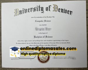 University of Denver master's degree diplomas for sale online.