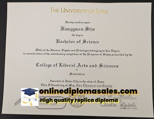 Sell ​​University of Iowa degree certificates online.