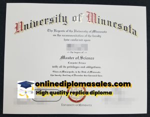 Buy University of Minnesota degree certificate online.