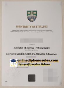 Order University of Stirling degree certificates online.