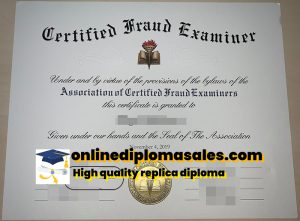 How to buy a certified fraud examiner certificate?