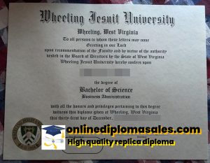 Order wheeling jesuit university degree certificate online.